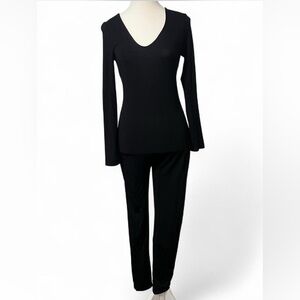 Casual black jumpsuit